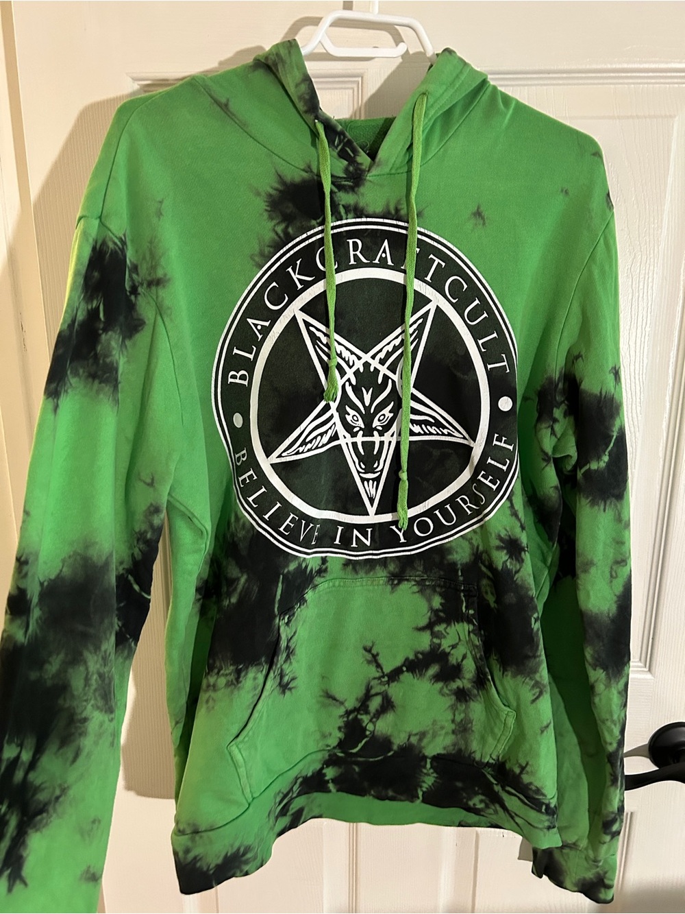 Blackcraft Cult Green Tie-Dye Graphic Hoodie - Believe In Yourself